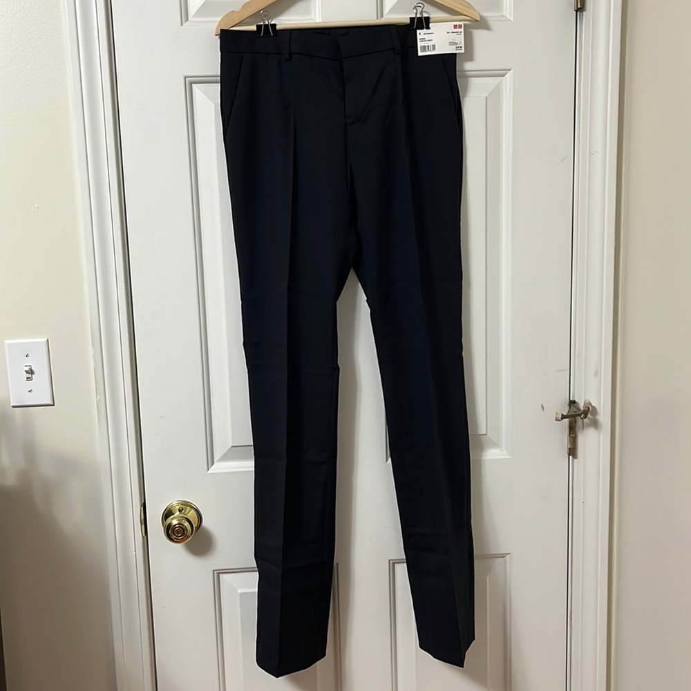 Uniqlo Navy Lines Trousers/Dresspants